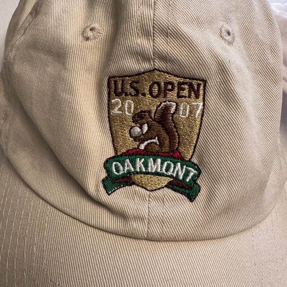 Lot Of 2 US Open Golf Hats 2007 Oakmont Tan 2024 Pinehurst White USGA Member - Picture 2 of 11